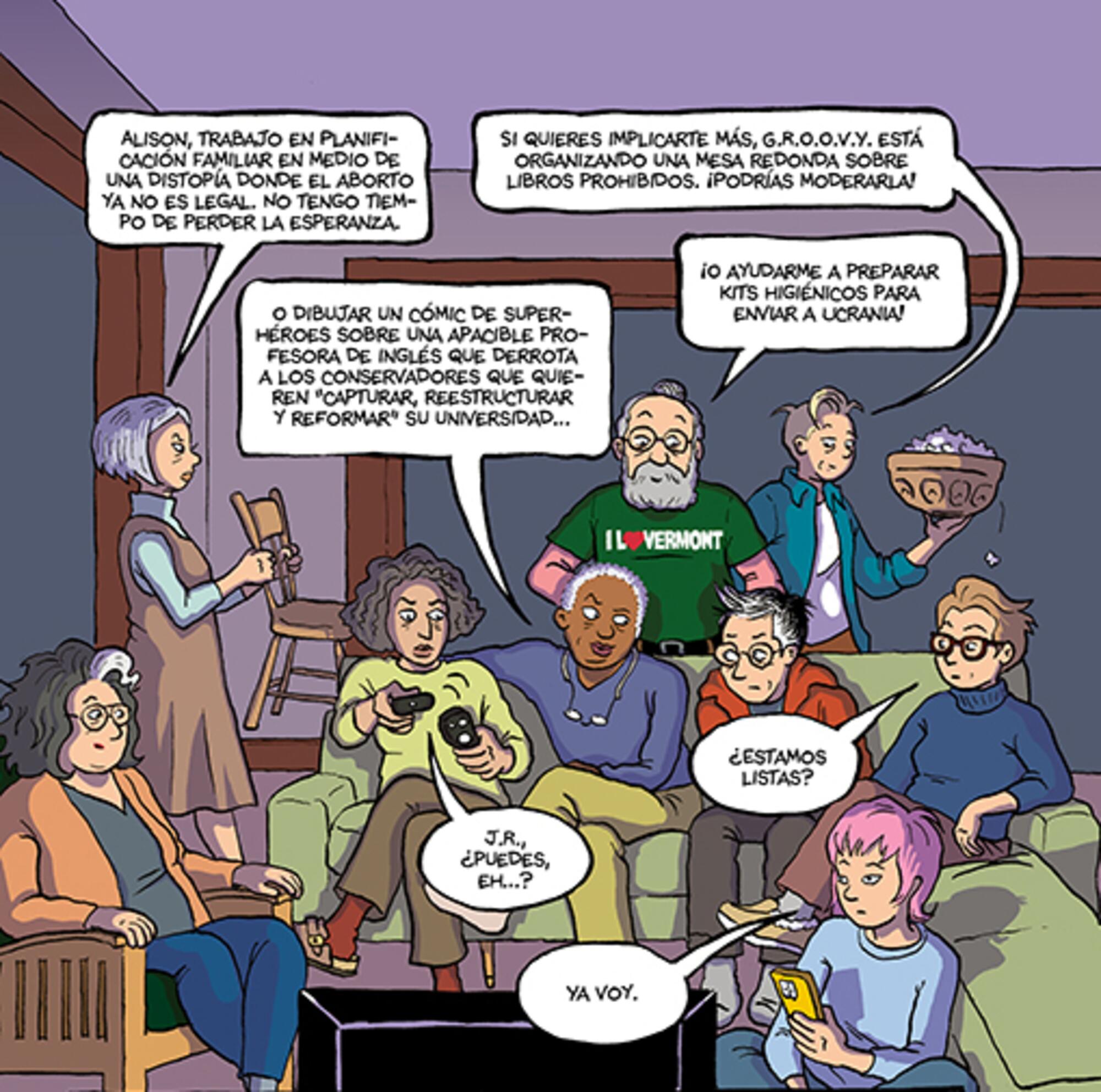 Viñeta del cómic ‘Consumida’ de Alison Bechdel